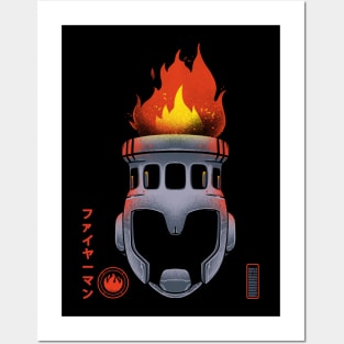 Fire Man Posters and Art